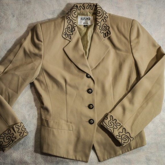 Kasper for A.S.L. Blazer Button Up L/S Jacket - Picture 1 of 8